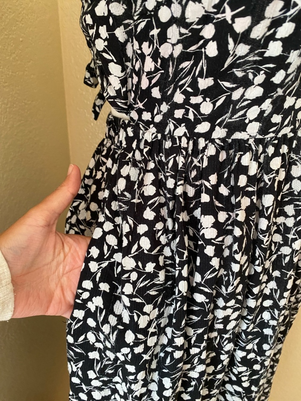 RIXO For Target Black & White Cotton Midi Dress - Picture 3 of 7